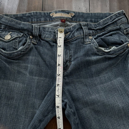 INDIGO ROYALTY Women's Dark Wash Jeans Size 9 Regular 29x31 Low Rise Vintage Y2K