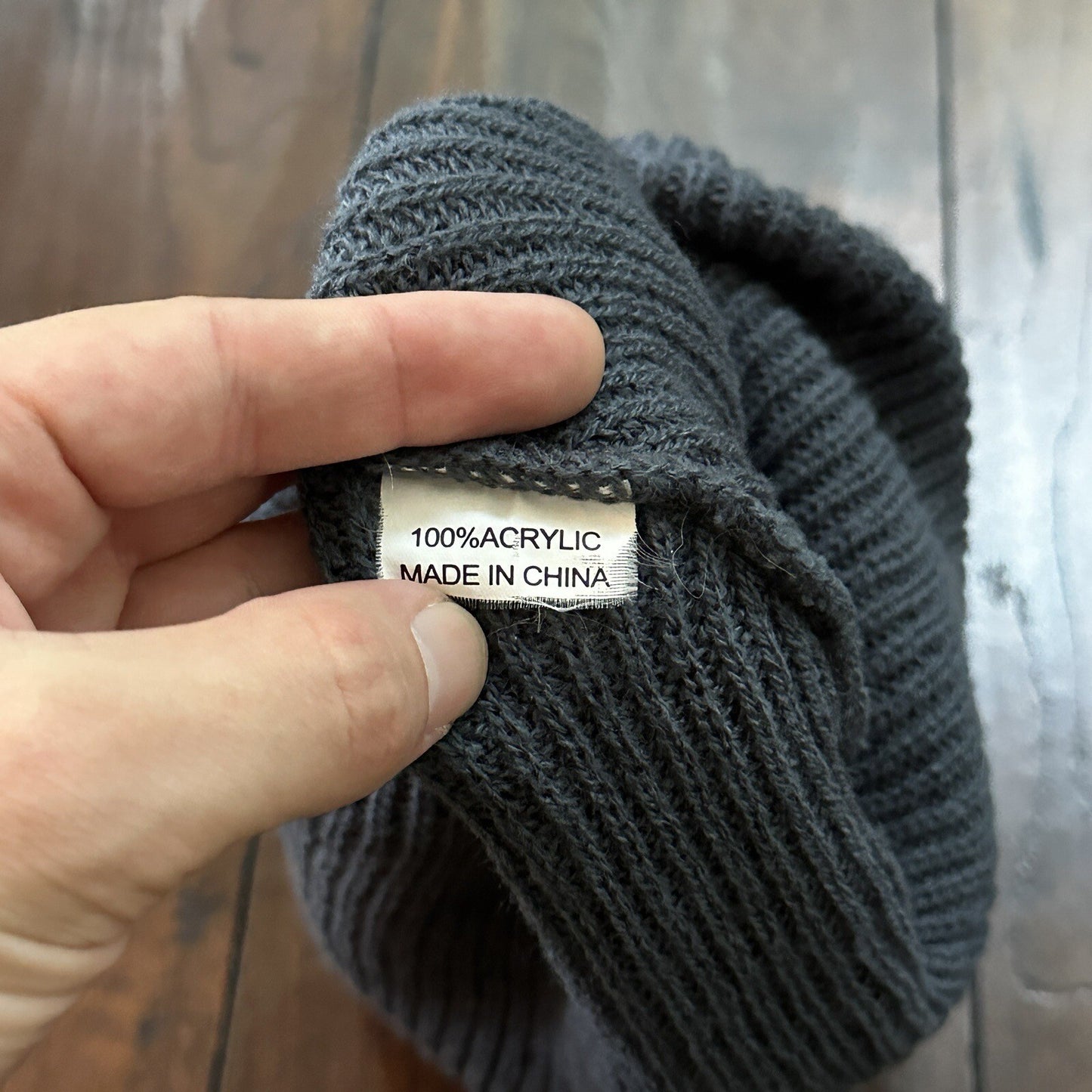 Neff Leslie Grace Blue Grey Beanie O/S Used Rare