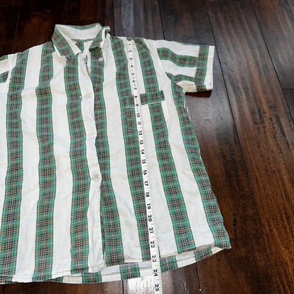 Vintage 50s 60s Tommies Sanforized Sleepwear Pajamas Pair Pants Top Cotton Green