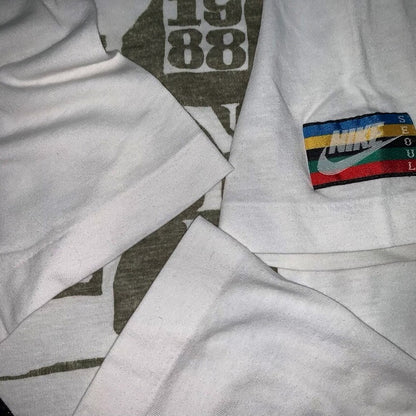 Nike Vintage T Shirt USA Rare Jordan 80s 1988 South Korea Olympics Seoul Tee
