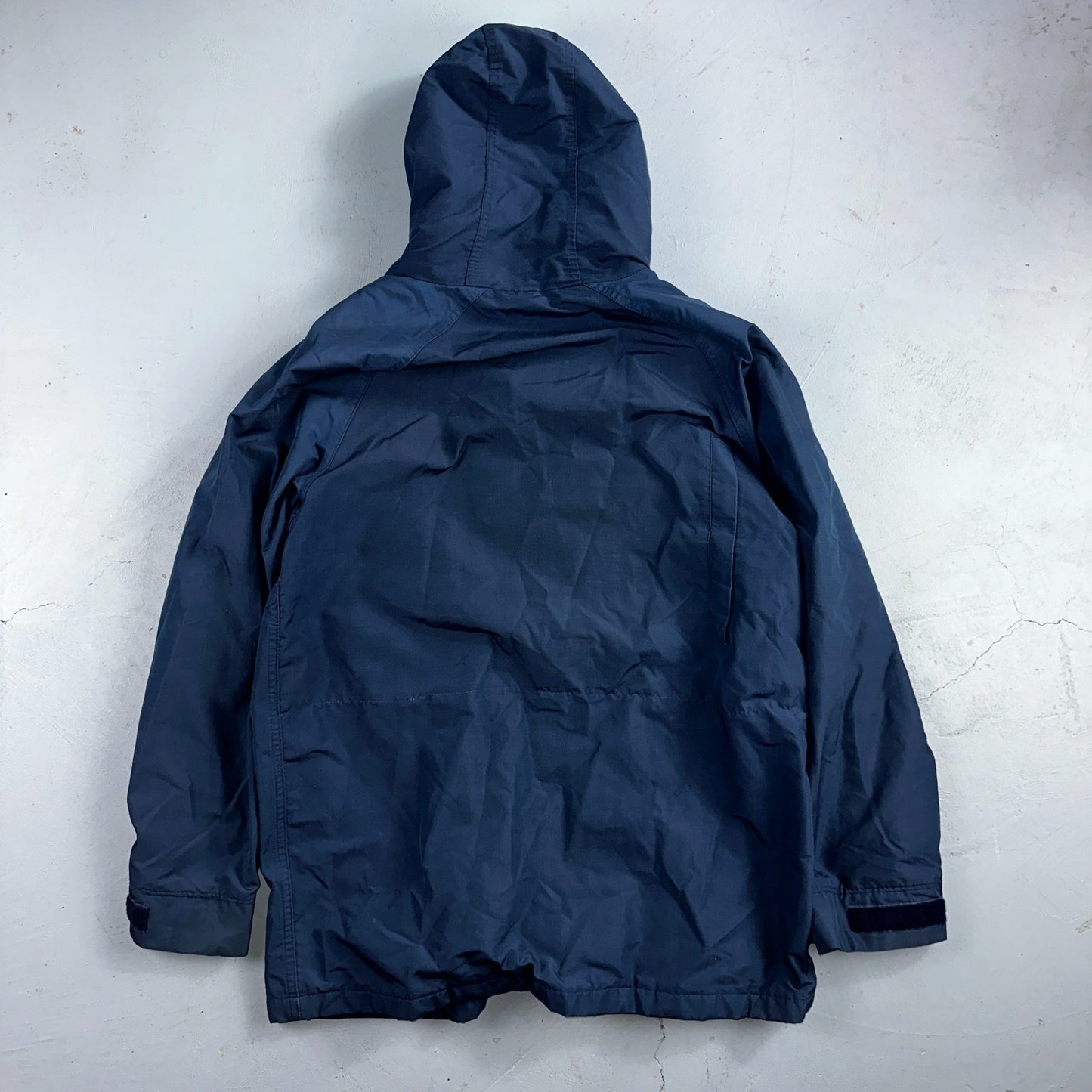 VTG Woolrich USA Mountain Parka Shell Jacket Blue Hiking 1970s 70s Blue Large