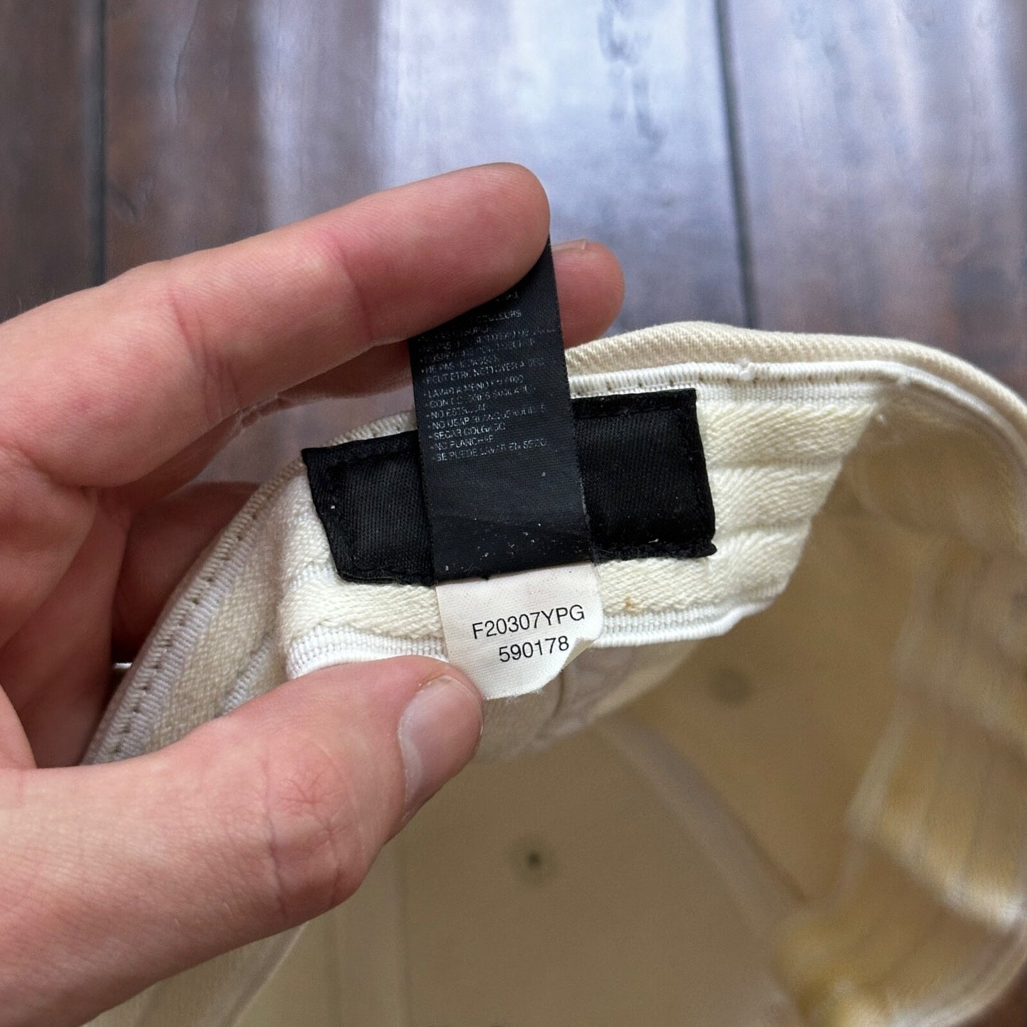 Nike Golf Y2K VTG Hat Cap Snapback White Yellowish Fitted L/XL