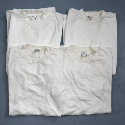 JC Penny Blank Vintage White T Shirt Pack 70s Essential Lot Of 4 Single Stitch