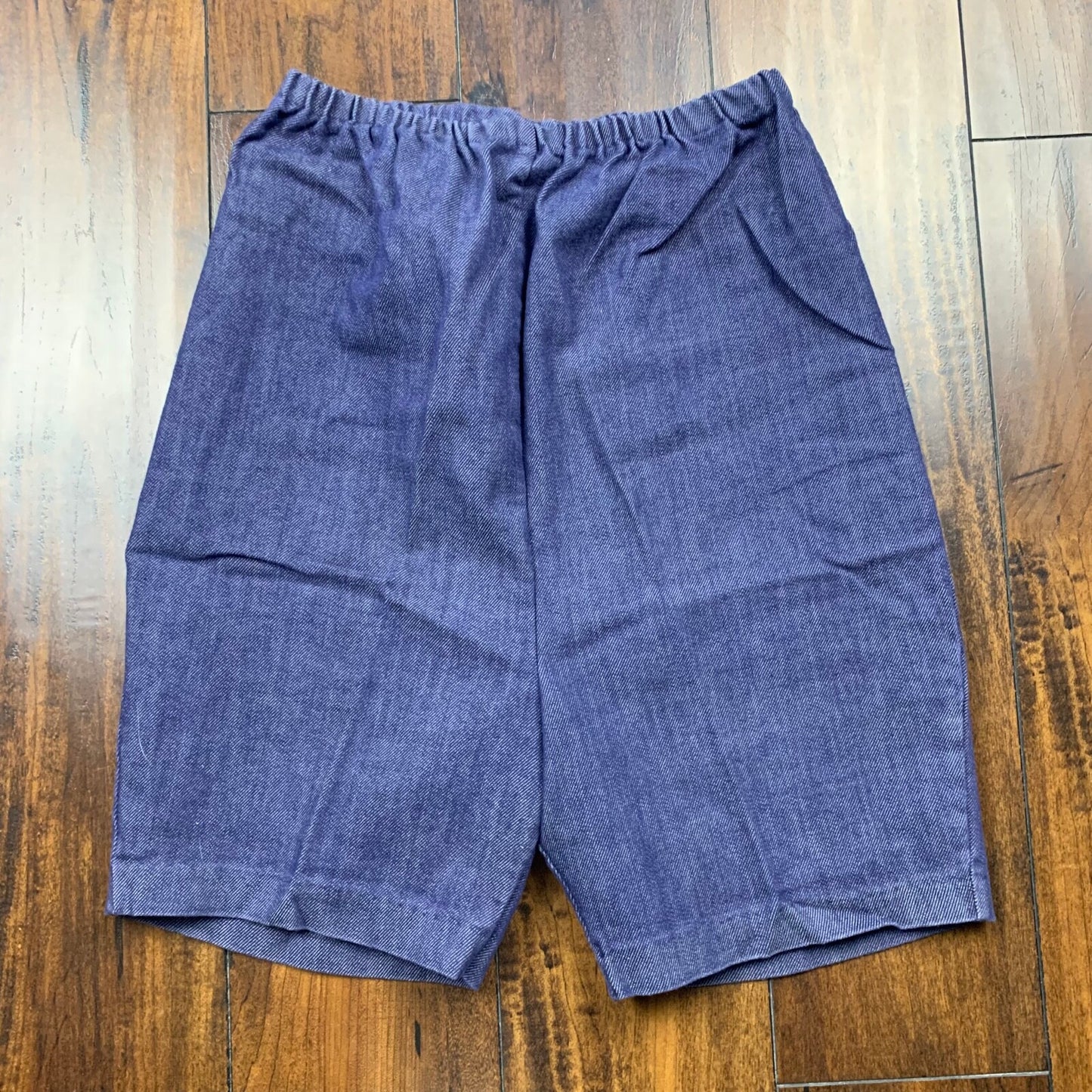 Vintage USA Rockabilly Womens Shorts Blue Skirt 60s 70s Top Bottom Sanforized