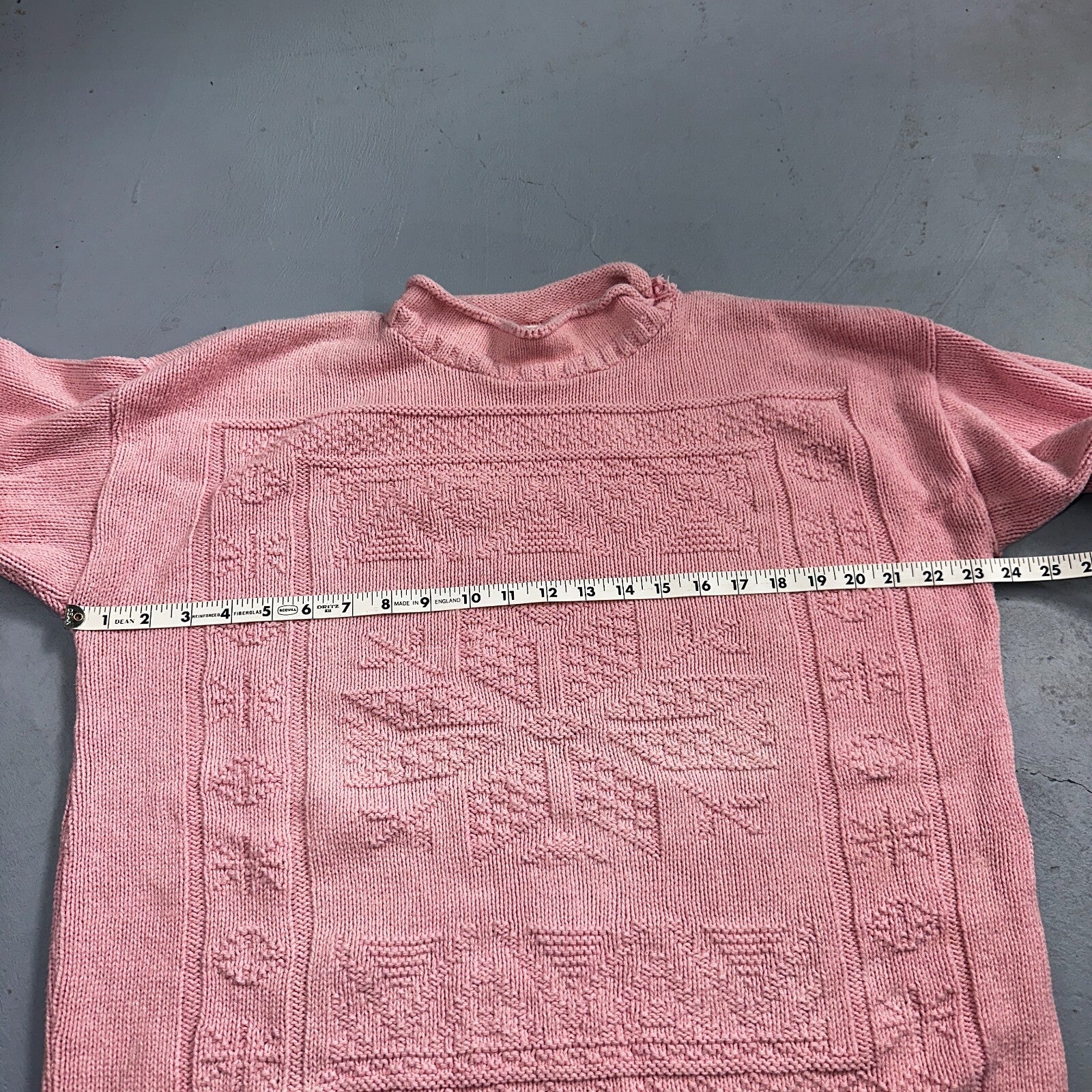 Basic Editions Women's Sweater Pink Jacket 100% Cotton Casual Christmas Winter