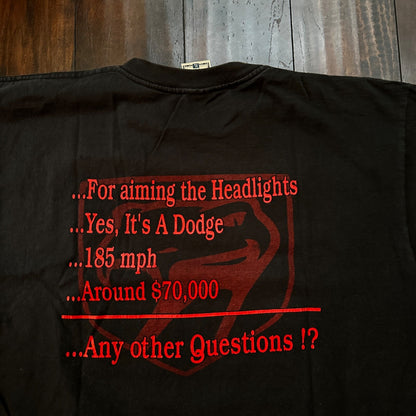 Viper Sports Car Vintage T Shirt 90s Single Stitch Funny Nascar Humor XL USA