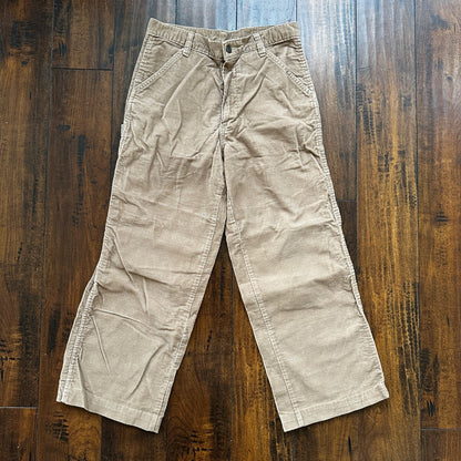 VTG 60s A SMILE USA Brown Corduroy Pants 32 70s 28x25 Capri Cut Cowboy RARE