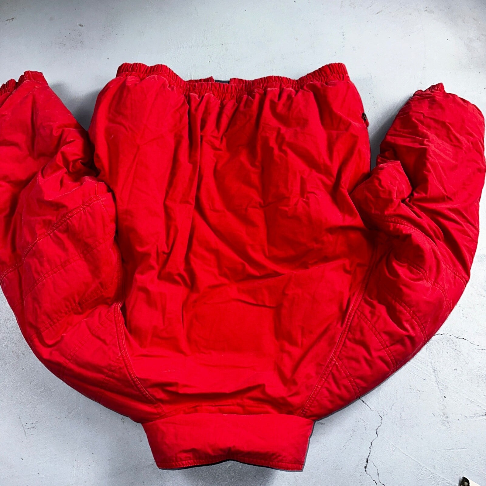 Mighty Mac Jacket Mens 44 Red Bomber Down Filled Norsac Puffer Vintage 80s