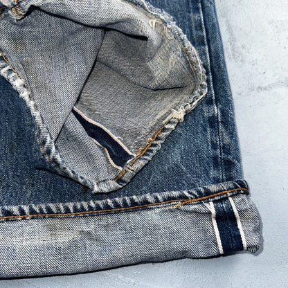 Levis 501 Vintage 70s SS Redline Selvedge USA XX Jeans Med Wash 48x30 Act 43x26