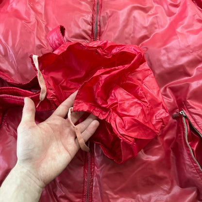 VTG 1960's Roffe Down Filled Ski Jacket Blue XL Mens Parka Red Warm