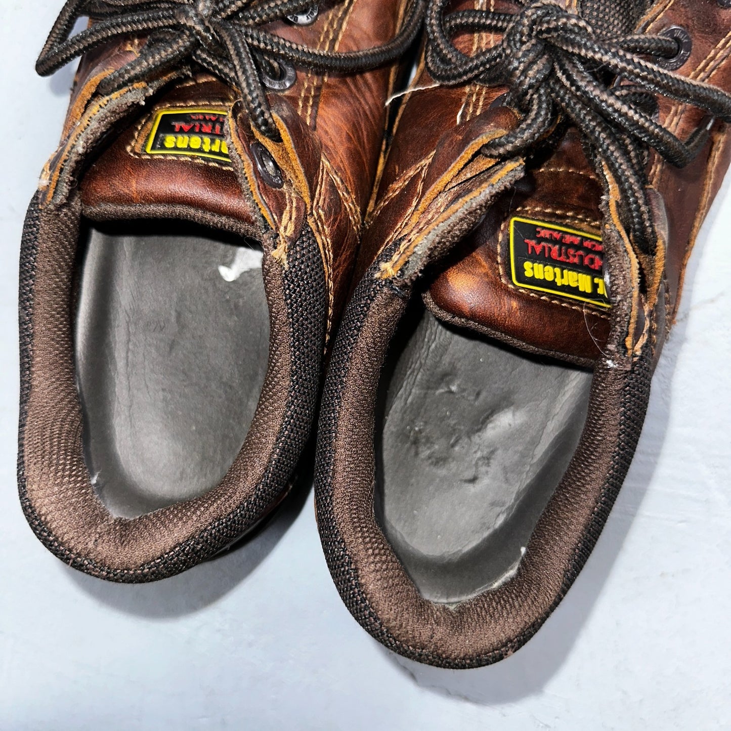 Dr. Martens 10854 Industrial Chunky Brown Leather Mens Shoes Size UK 7 US 8 Doc
