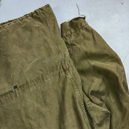 Vintage Military Jacket Green Button Up Vietnam Era 60s 70s M65 M1951 Parka