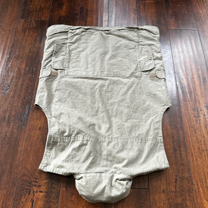 Vtg Banana Republic Size S Safari Travel Vest Animal Print RARE 70s