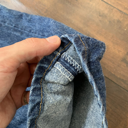 Levis 501 Vintage 90s Straight Leg XX USA Jeans 44x34 Dark Wash Act 40x30