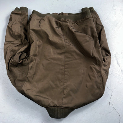 INC International Concepts Brown Bomber Jacket Mens S Full Zip Metallic