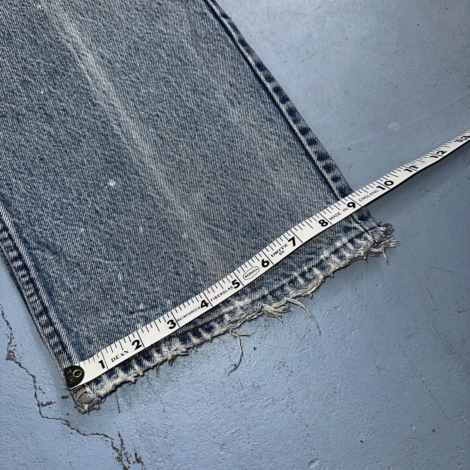 Levis 517 Vintage 80s USA Orange Tab Bootcut Flare Blue Worn Jeans Act 34x31