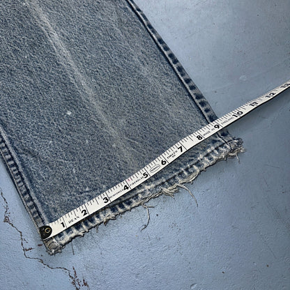 Levis 517 Vintage 80s USA Orange Tab Bootcut Flare Blue Worn Jeans Act 34x31