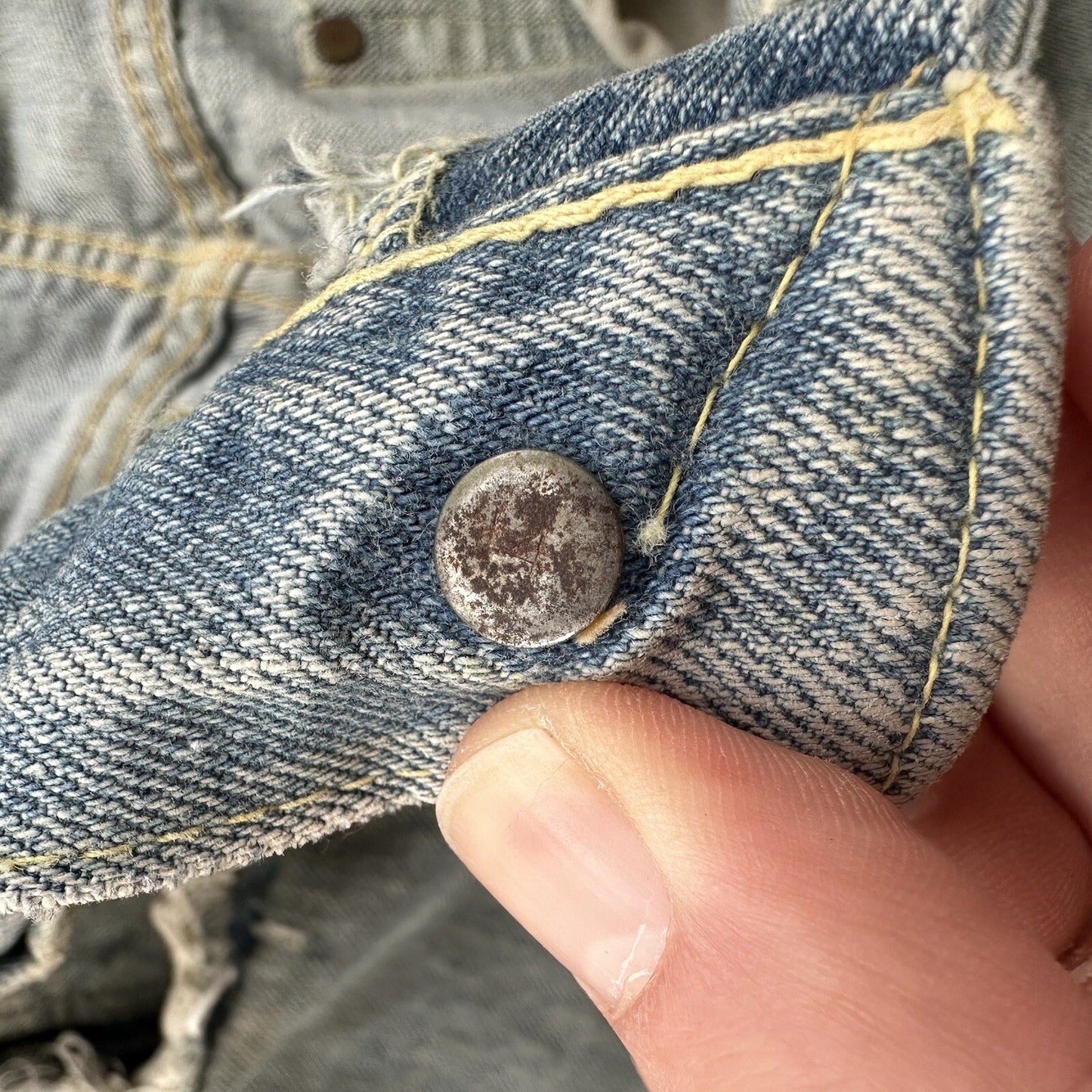 Levis 501 XX Big E True Vintage 50s Redline Hidden Rivets Jeans 1950s 60s 26x26