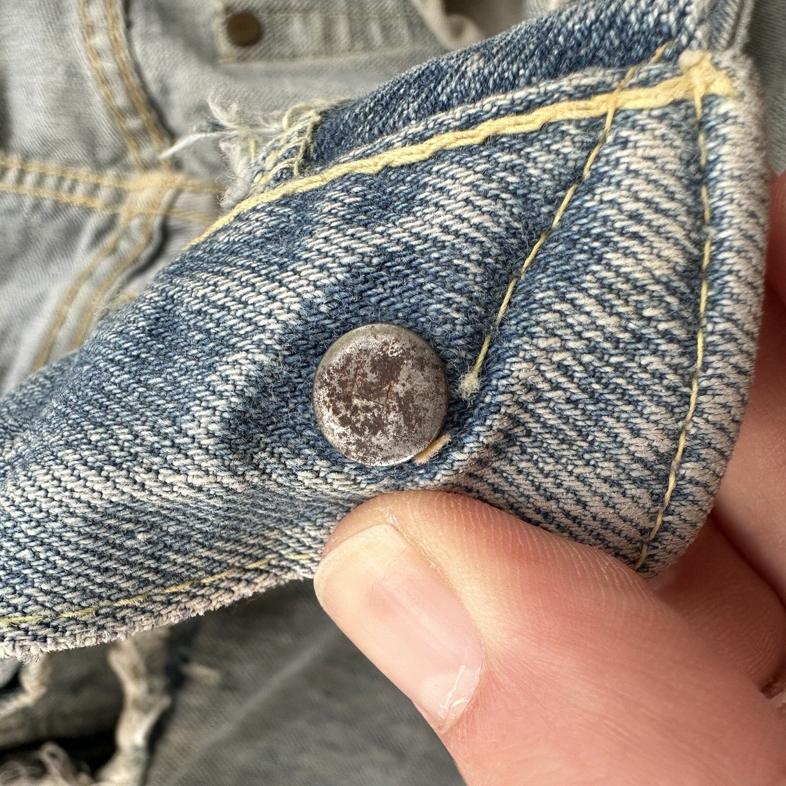 Levis 501 XX Big E True Vintage 50s Redline Hidden Rivets Jeans 1950s 60s 26x26