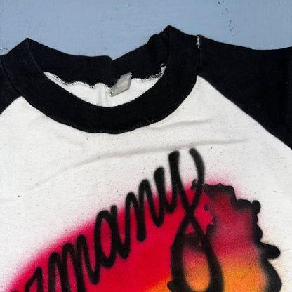 Germany Raglan 80s Rainbow VTG T Shirt Cool Graphic Jim Memory Travel Europe XL