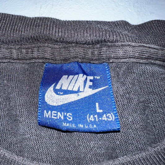 Nike Cross Training Gym Tank Top T Shirt 80s Faded Black USA 1980s Blue Tag