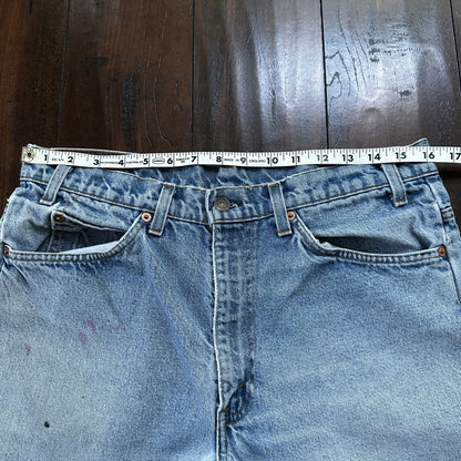 Levis 517 Vintage 80s USA Orange Tab Bootcut Flare Blue Jeans 34x31 Act 32x29