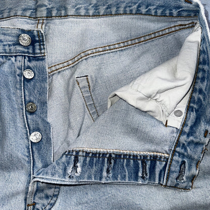 Levis 501 Vintage 80s Redline Selvedge USA XX Jeans Light Wash 38x32 Act 34x27