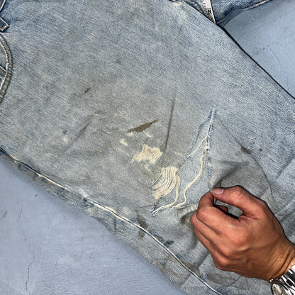 Levis 501 Vintage 90s Mexico Straight Leg Jeans Blue Light Wash 40x30 Act 40x28