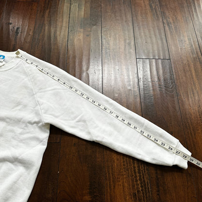 VTG 80s Mickey Mouse Sweatshirt USA L Mens White Pullover Crewneck 1980s