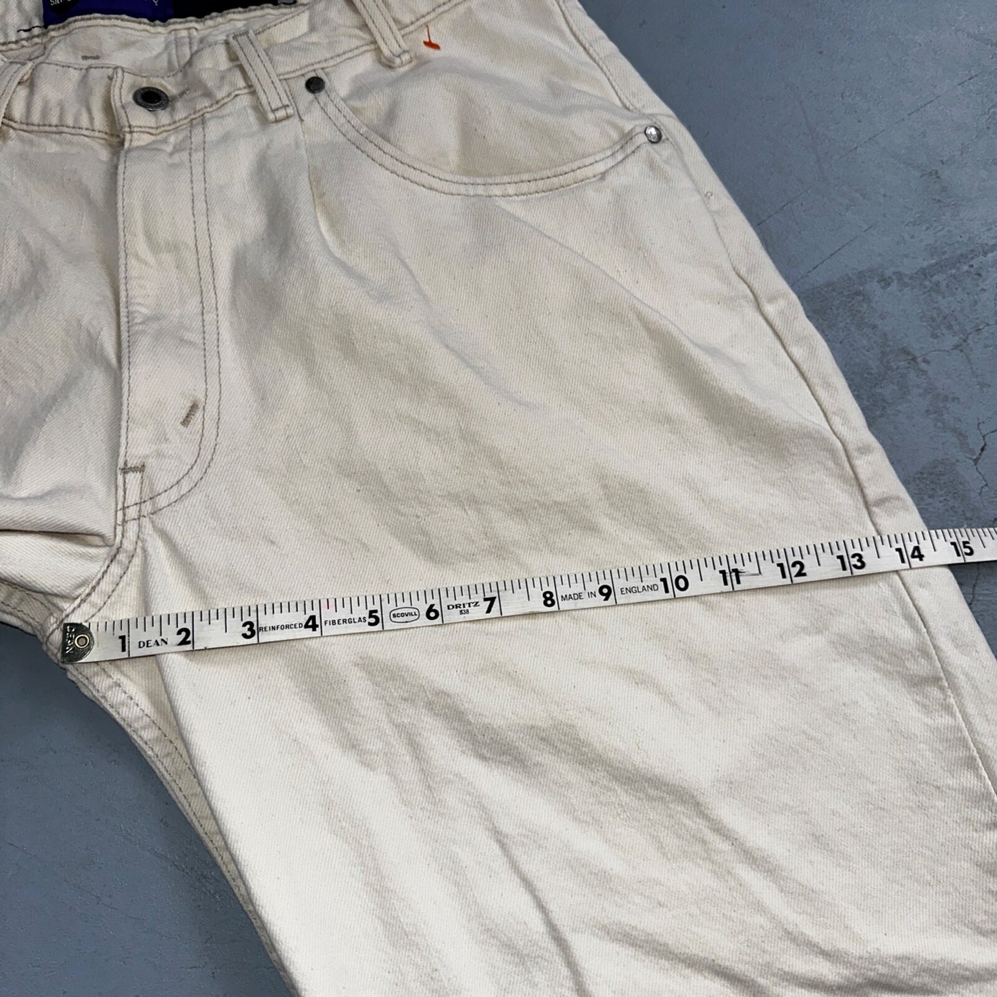 Levis SilverTab Vintage USA 90s Baggy Denim Jeans White Silver 34x30 Act 32x29