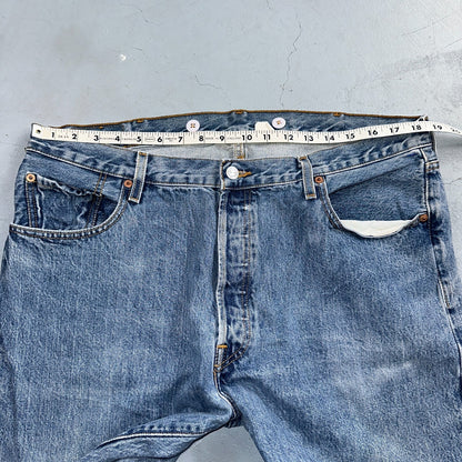 Levis 501 Vintage 90s XX Straight Leg Jeans Y2K Light Wash 40x30 Act 37x30