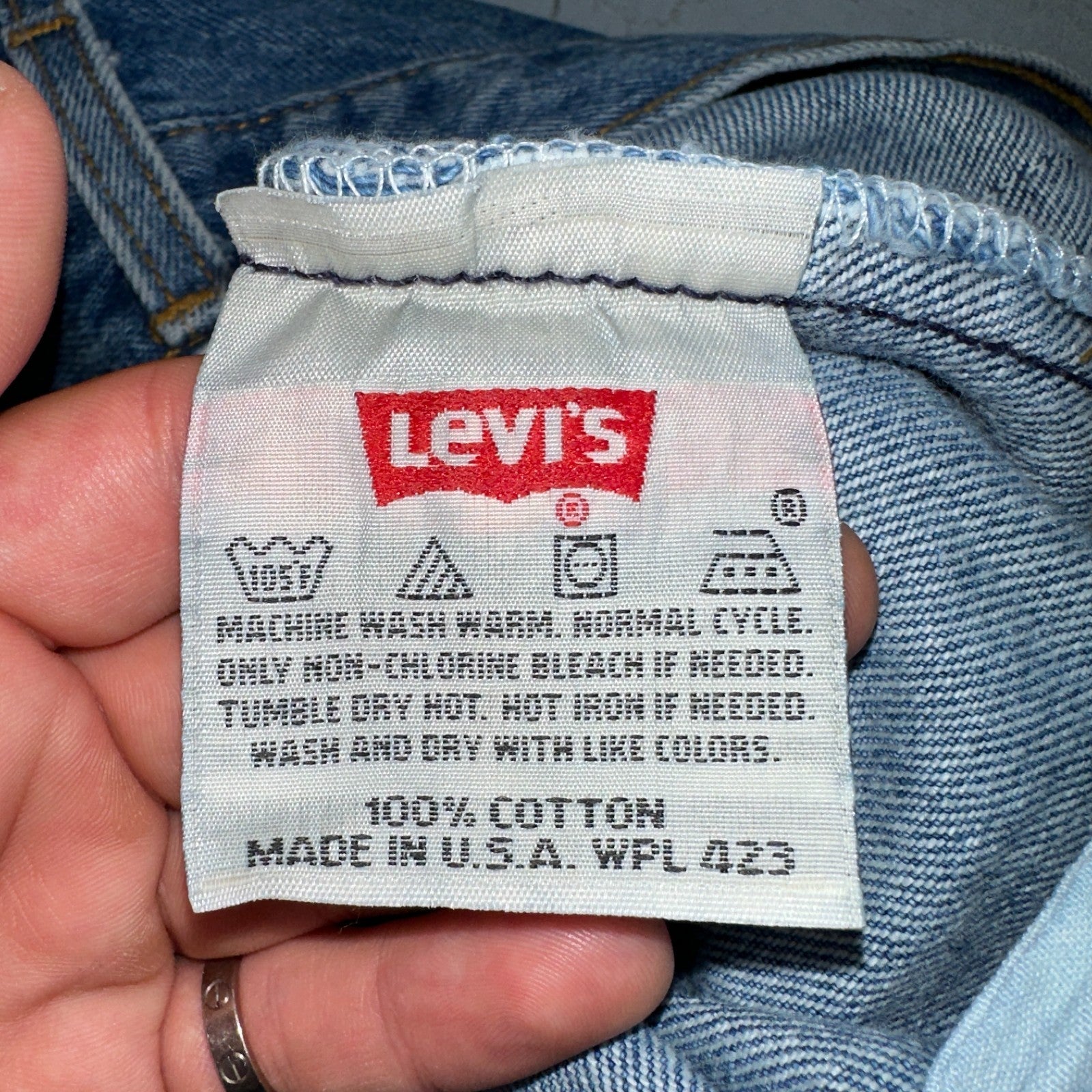 Levis 501 Vintage 90s USA XX Straight Leg Jeans Blue Med Wash 38x30 Act 36x29