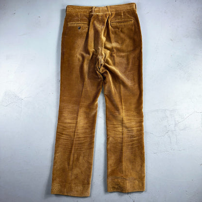 VTG Mens 2 PC Suit 40 Jacket Coat Pants Brown Rockabilly 60s 1960s Corduroy