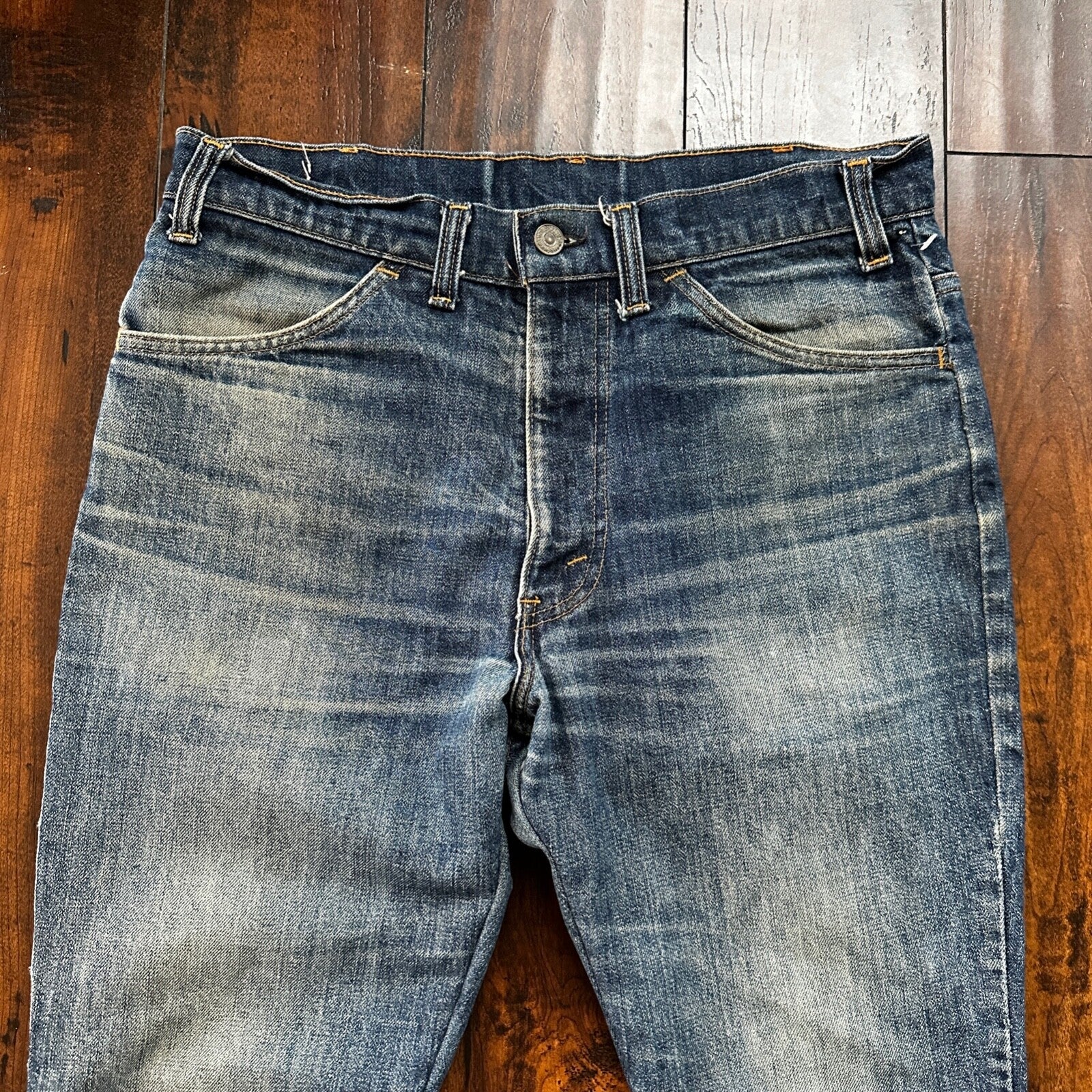 VTG 80s Levis Orange Tab 646 Bell Bottom Flares 33x31 Act 31x30 1980s 501