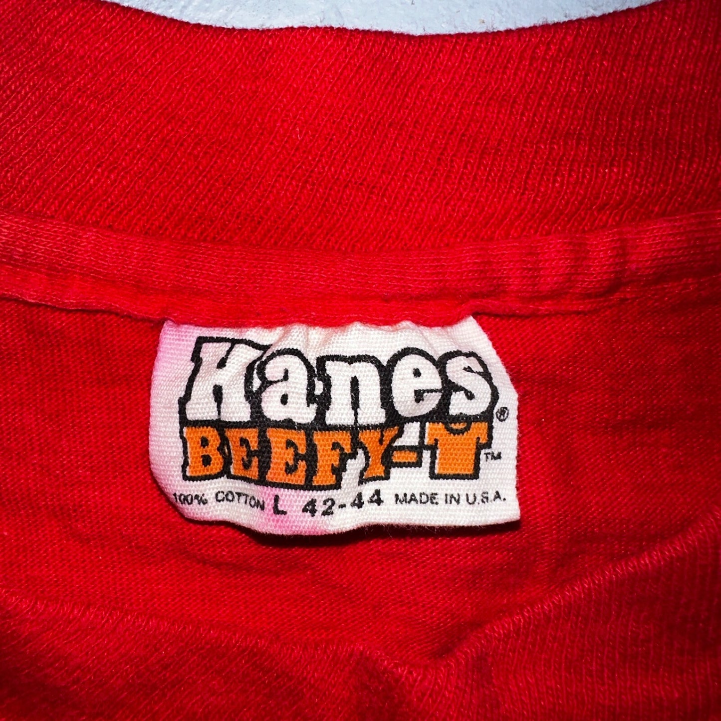 Eagles USA Hanes 1970s VTG T Shirt 70s Red Graphic Single Stitch Band Rock Large