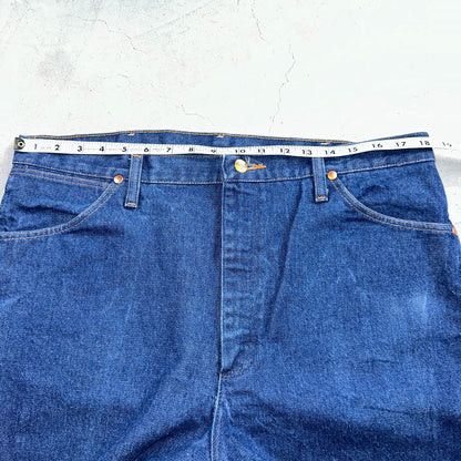 Wrangler Jeans 13MWZ Mens 36x30 Blue Cowboy Cut Vintage Denim Workwear Western