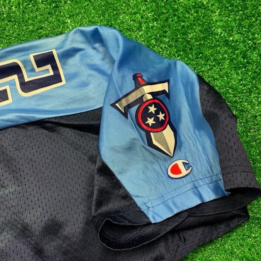 Vintage Eddie George #27 Tennessee Titans NFL Jersey Sword Logo Champion 52
