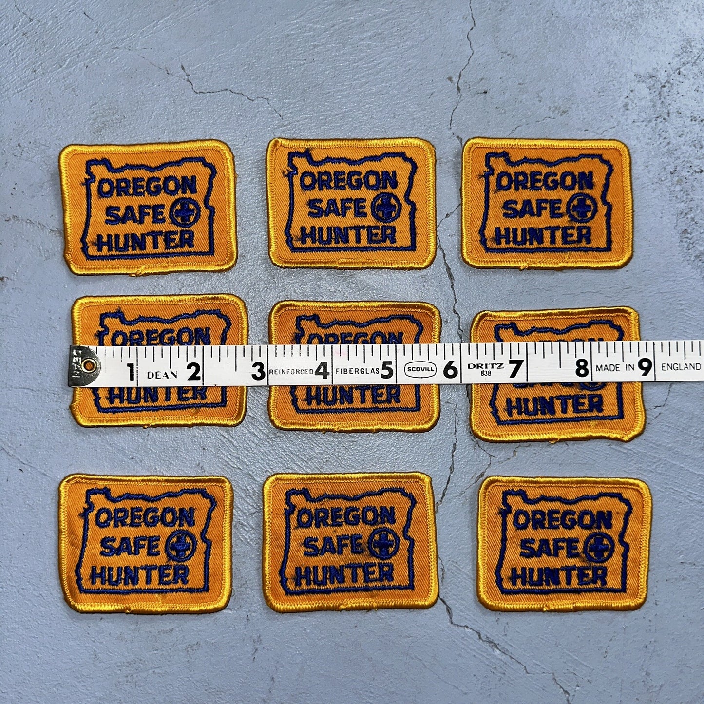 OREGON SAFE HUNTER Patch Badge VTG Insignia 1960s Hunting Qualification Rare Lot
