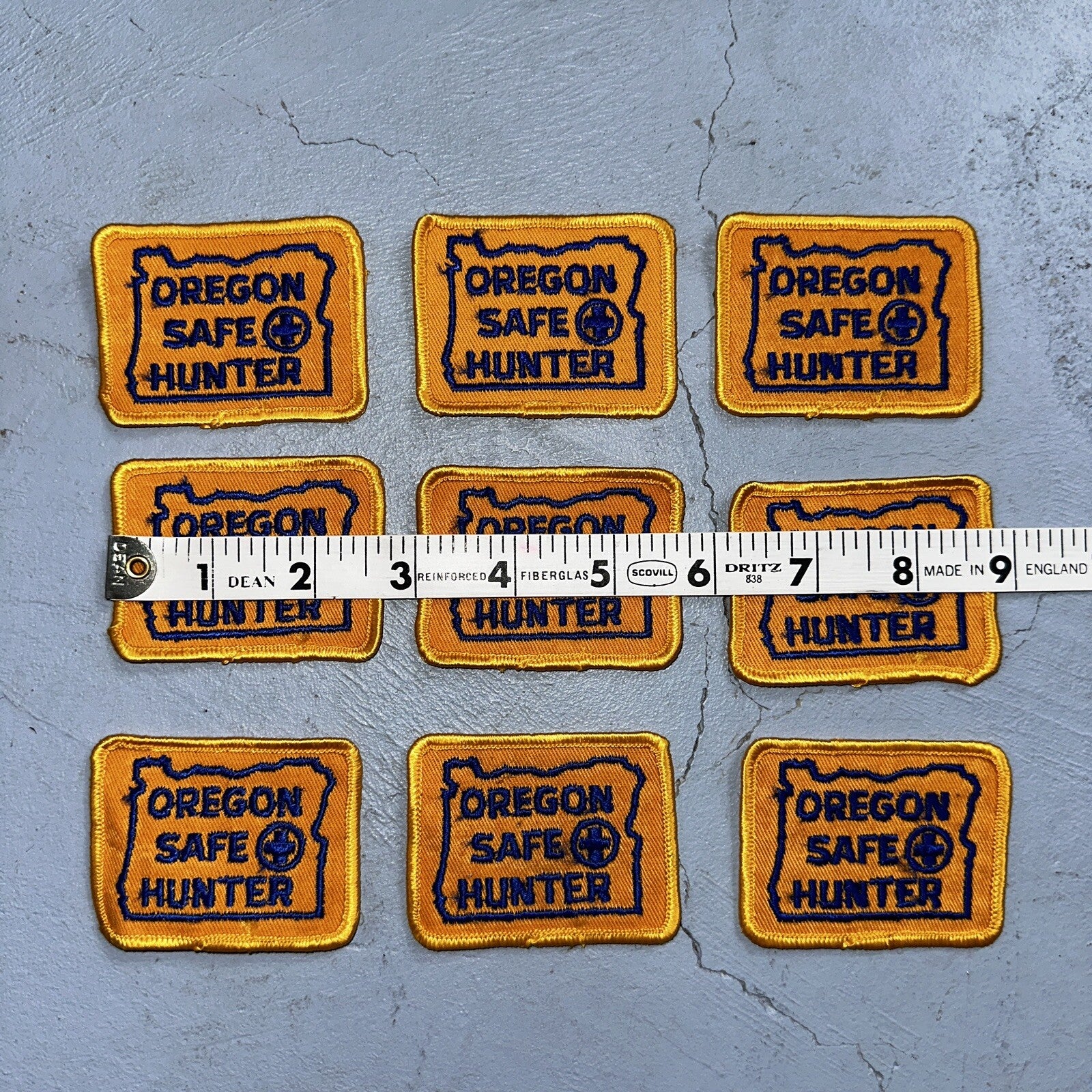 OREGON SAFE HUNTER Patch Badge VTG Insignia 1960s Hunting Qualification Rare Lot