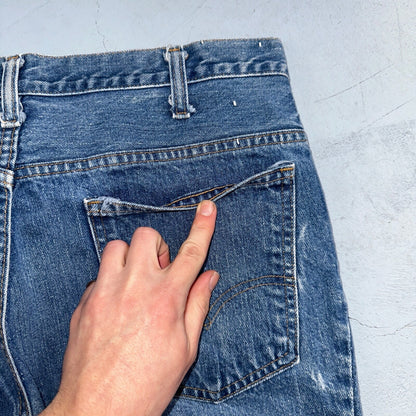 Levis 684 Vintage 70s USA Orange Tab Bootcut Flare Blue Bell Bottom Jeans 34x32