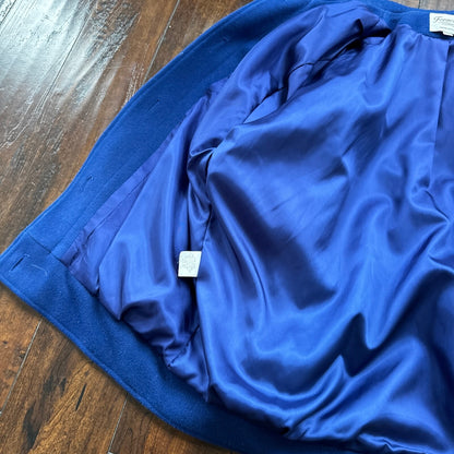 VTG Ferncroft Women's Fleck Blazer Jacket USA Union Made Sz 14 80s Pea Coat