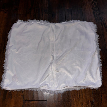 Soft Faux Fur Throw Pillow Case Fluffy Plush Sofa Cushion Cover Home Decor LOT