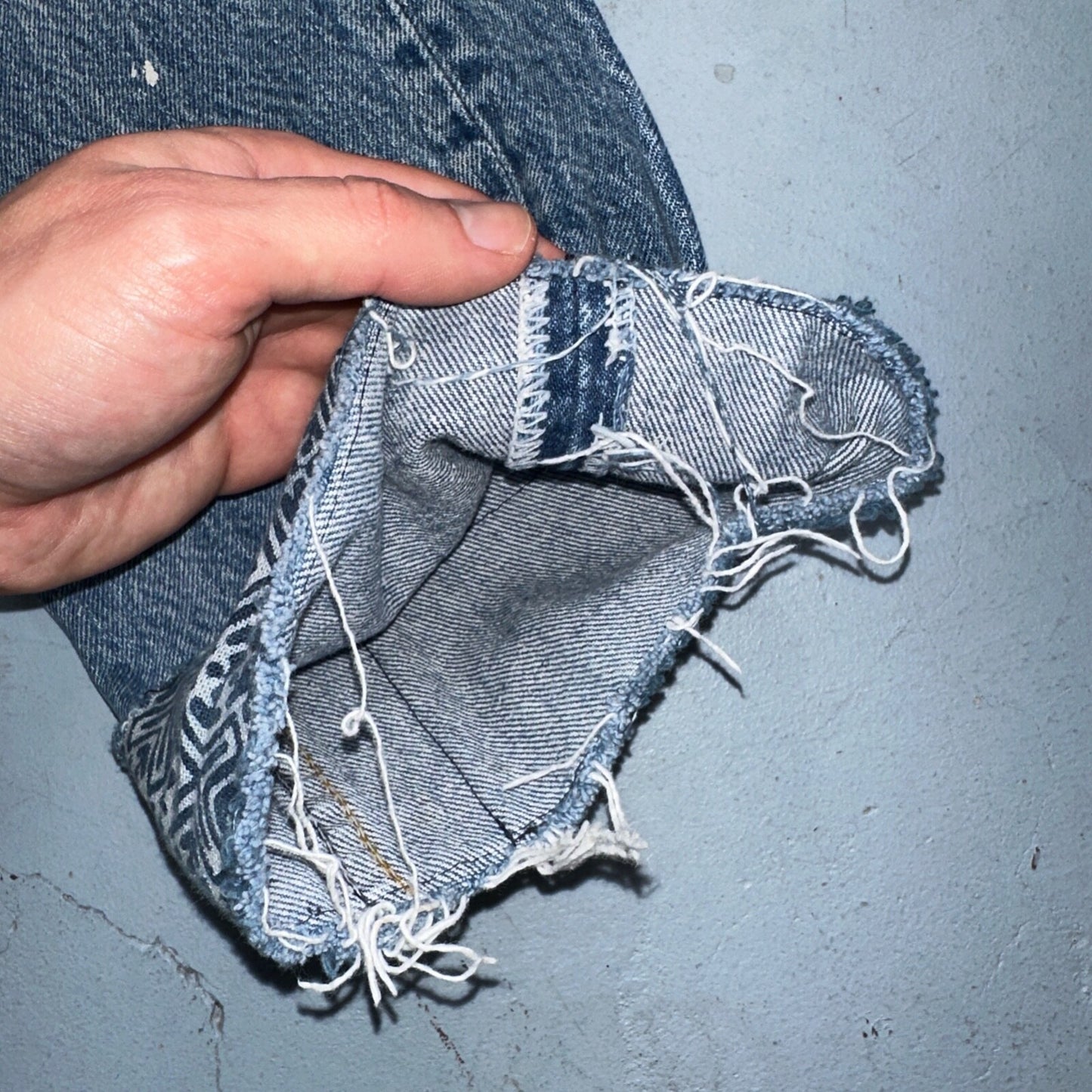 Levis 501 Vintage 80s USA XX Straight Leg Jeans Blue Light Wash 32x33 Act 29x27