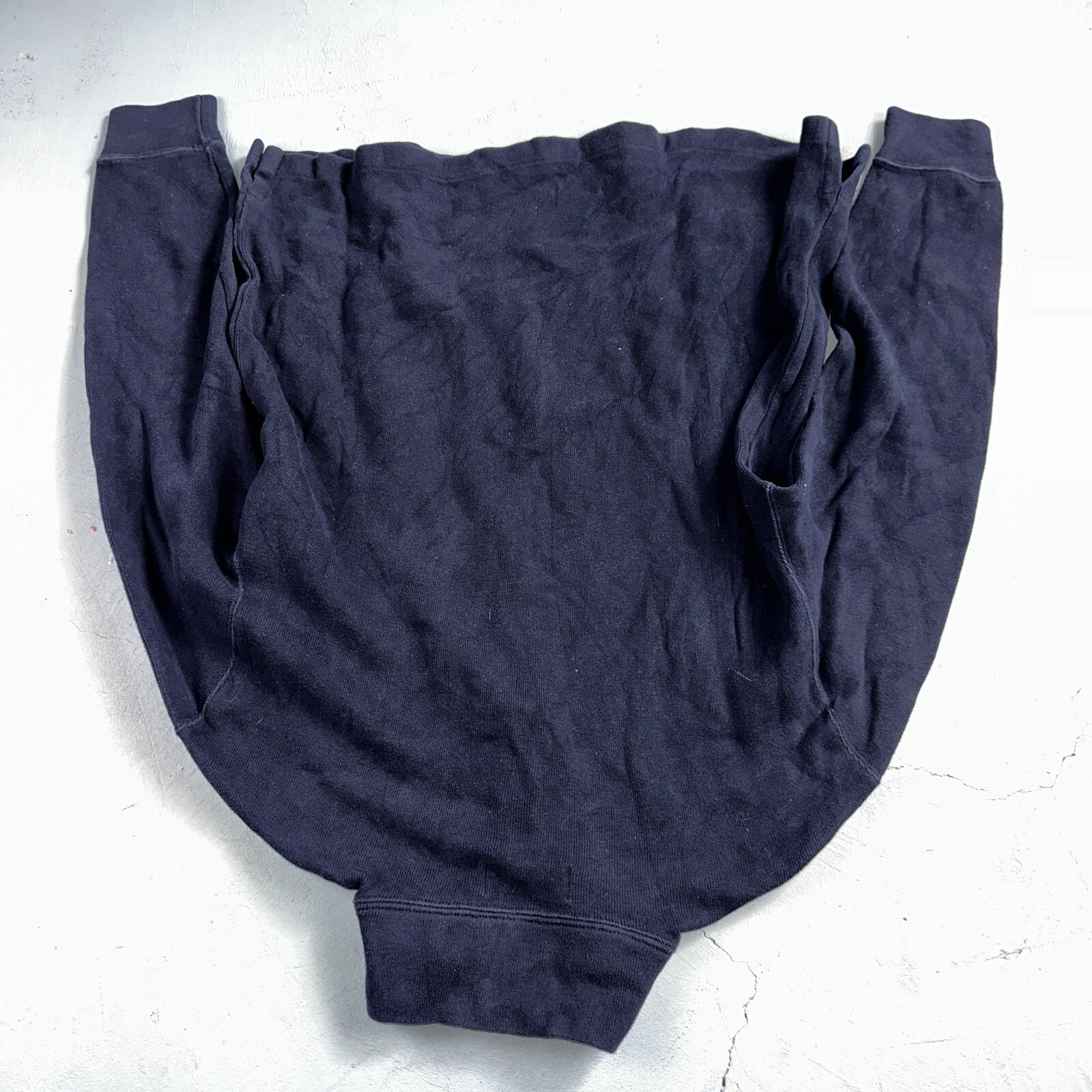 Polo Ralph Lauren Sweater VTG M Blue Cotton Long Sleeve Mock Neck Quarter Zip