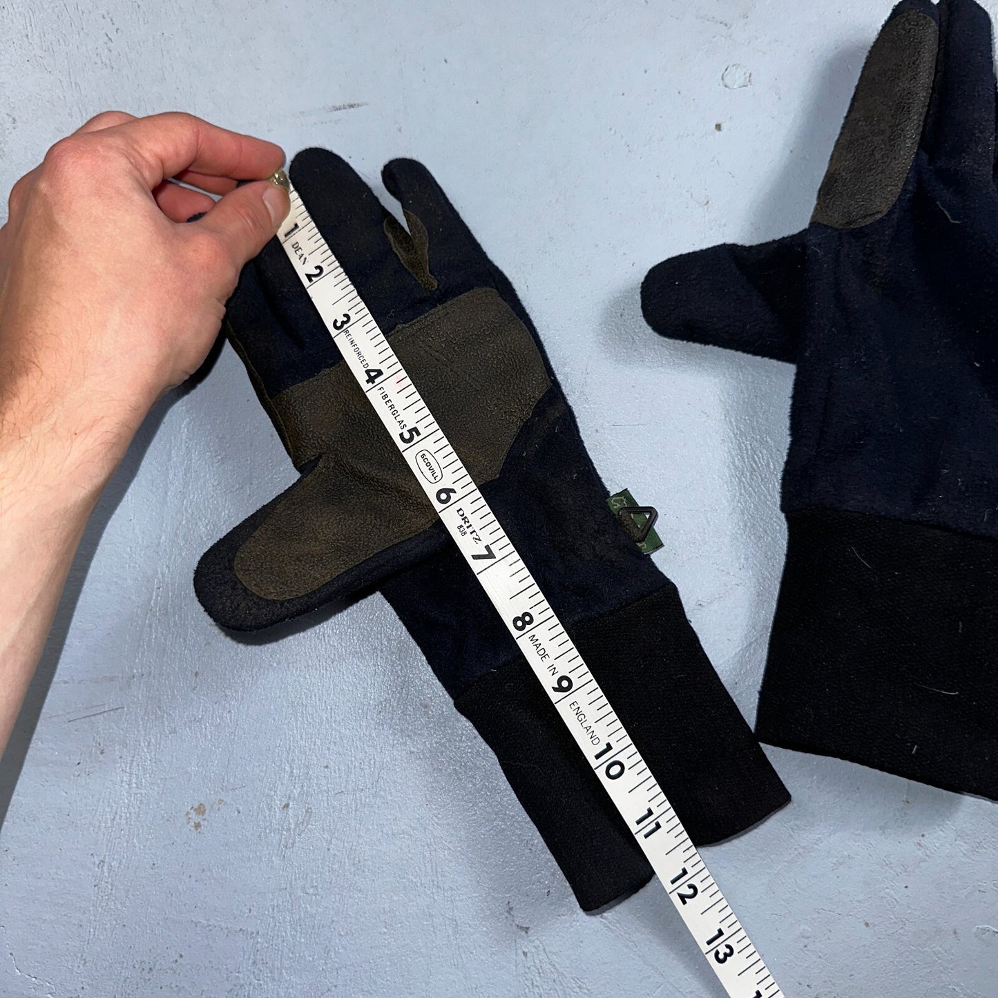 Dublin Everyday Showerproof Polar Fleece Riding Gloves XL Vtg Style Winter