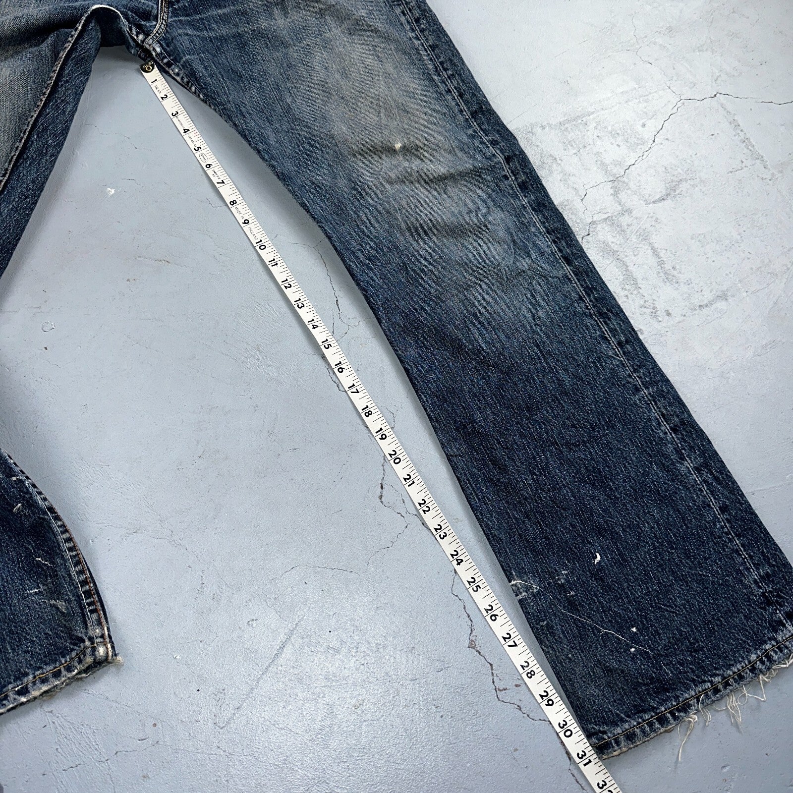 Levis 501 Vintage Y2K XX Straight Leg Jeans Blue Med Wash 33x32 Act 32x31