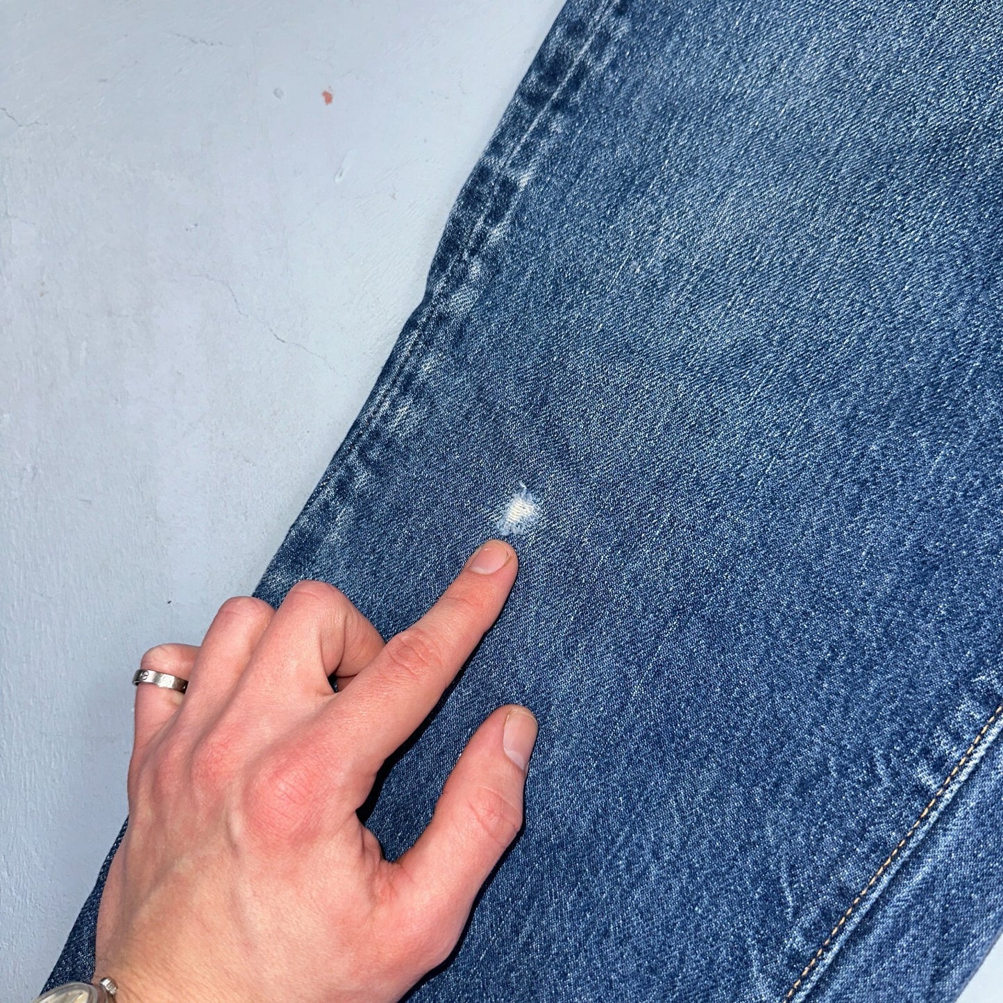 Levis 501 VTG 70s SS Redline Selvedge Jeans XX Med Wash 34x29 Act 31x25