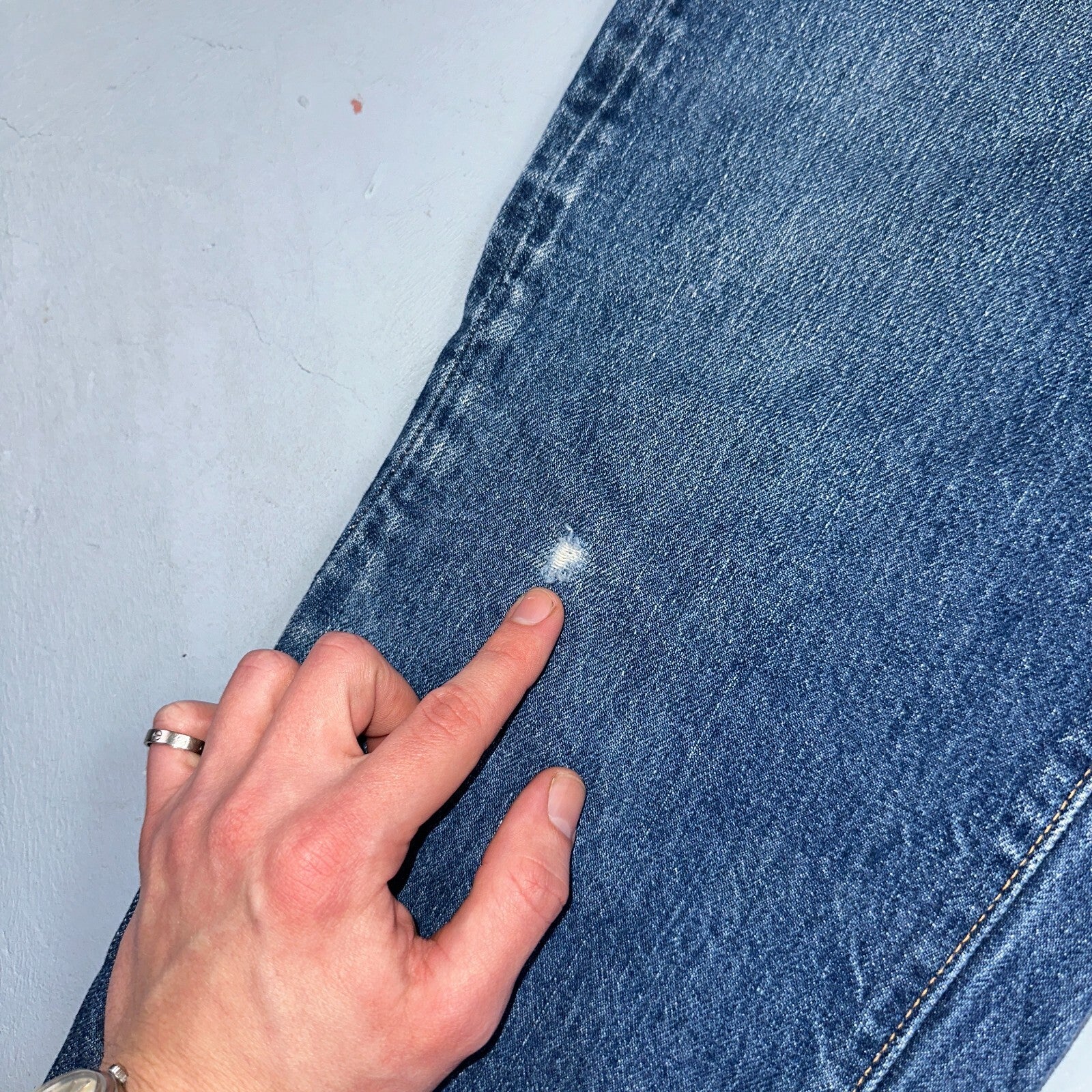 Levis 501 VTG 70s SS Redline Selvedge Jeans XX Med Wash 34x29 Act 31x25