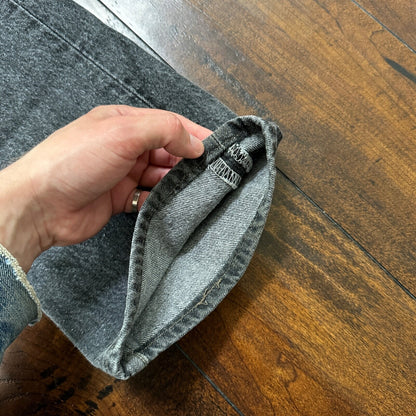 VTG 90s Levis 501 Button Fly 32x34 USA Tag Jeans Black Wash XX Act 30x32