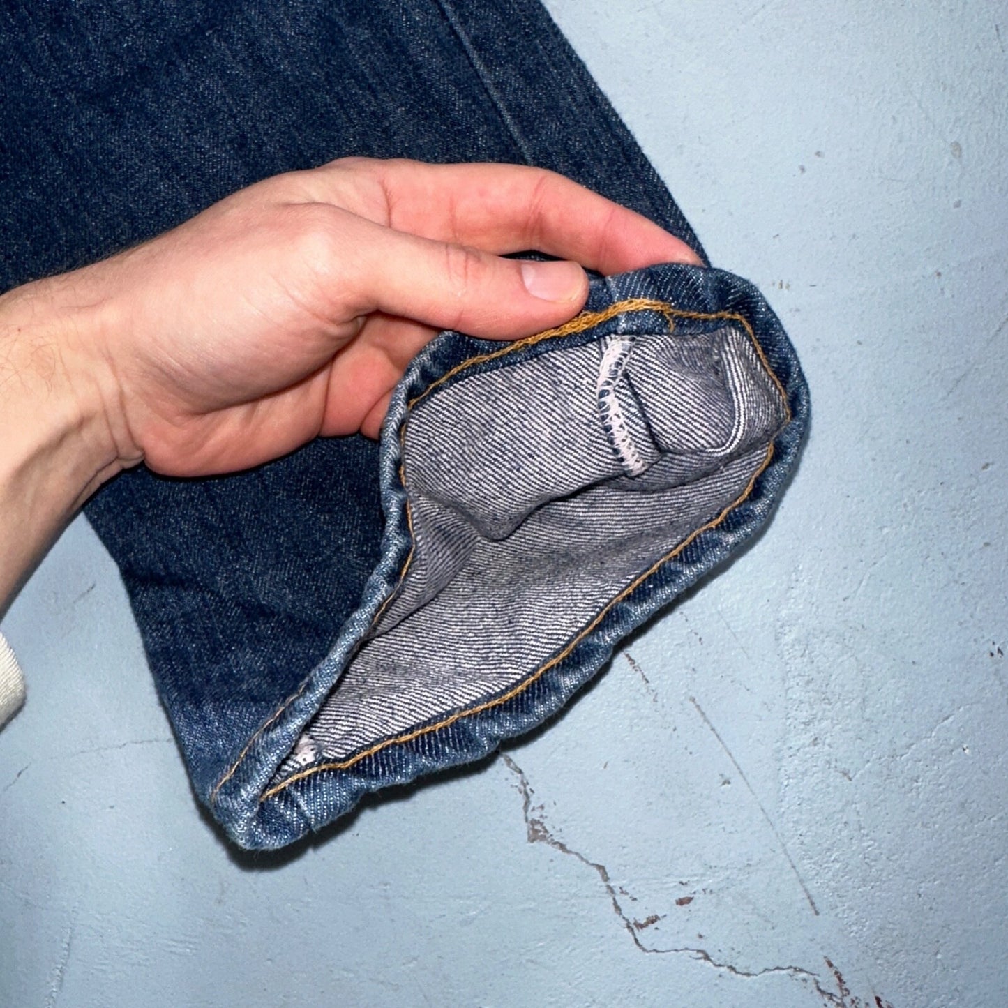 1970s VTG Workwear Denim Jeans Size 30x29 70s Rockabilly 501 High Rise Talon